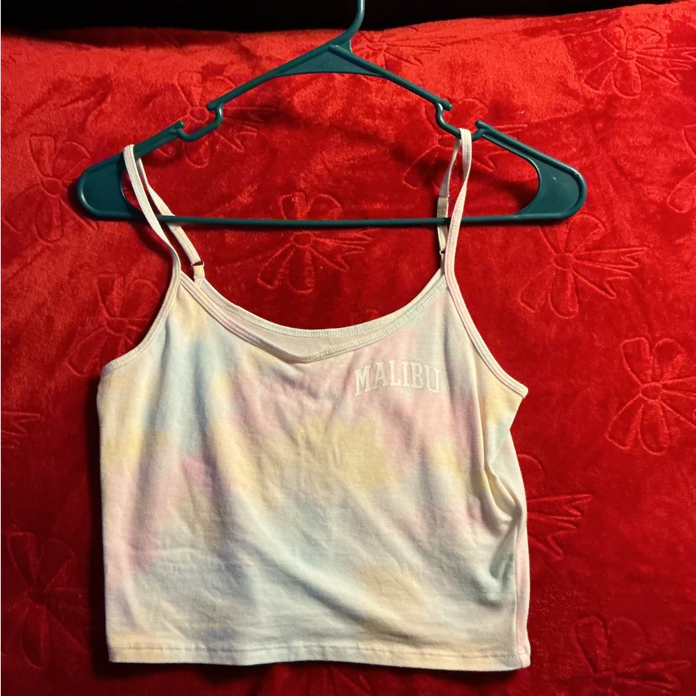 Hollister Women's Pastel Tie-Dye Camisole